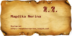 Magdika Nerina névjegykártya